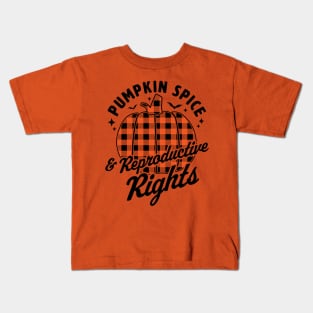 Pumpkin Spice And Reproductive Rights Halloween Pumpkin Kids T-Shirt